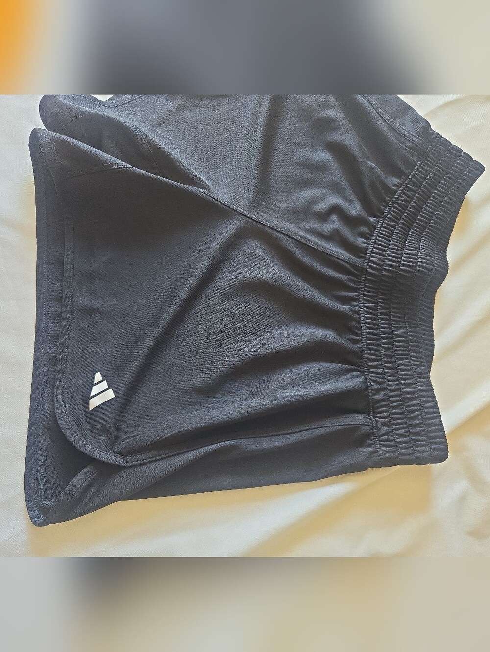 Adidas Pacer Essentials Knit High-Rise Shorts Black Large 5" - Picture 11 of 16